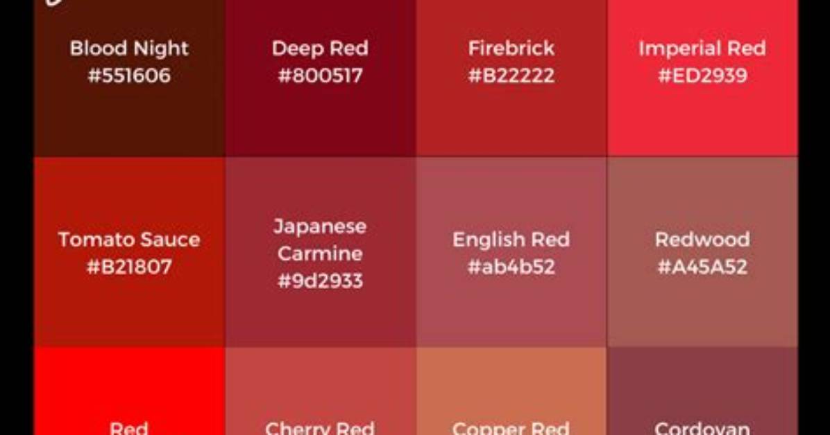 What Colour Code Is Red?