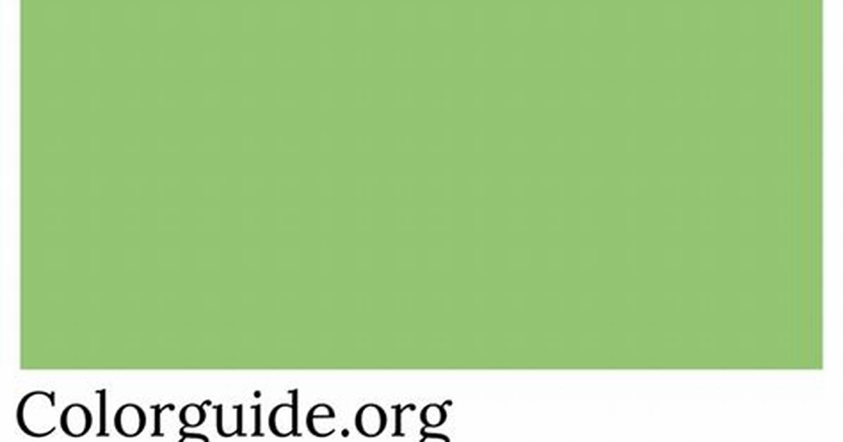 What Colour Is Pistachio Green