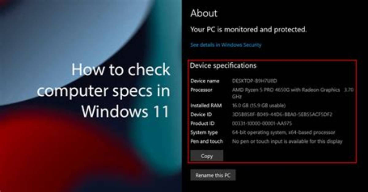 What Computer Specs Do I Need for Windows 10?