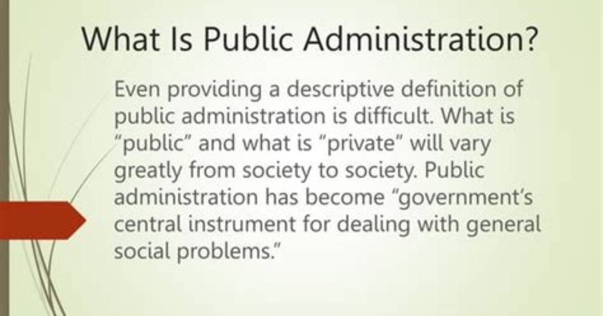 What Counts as Public Administration?