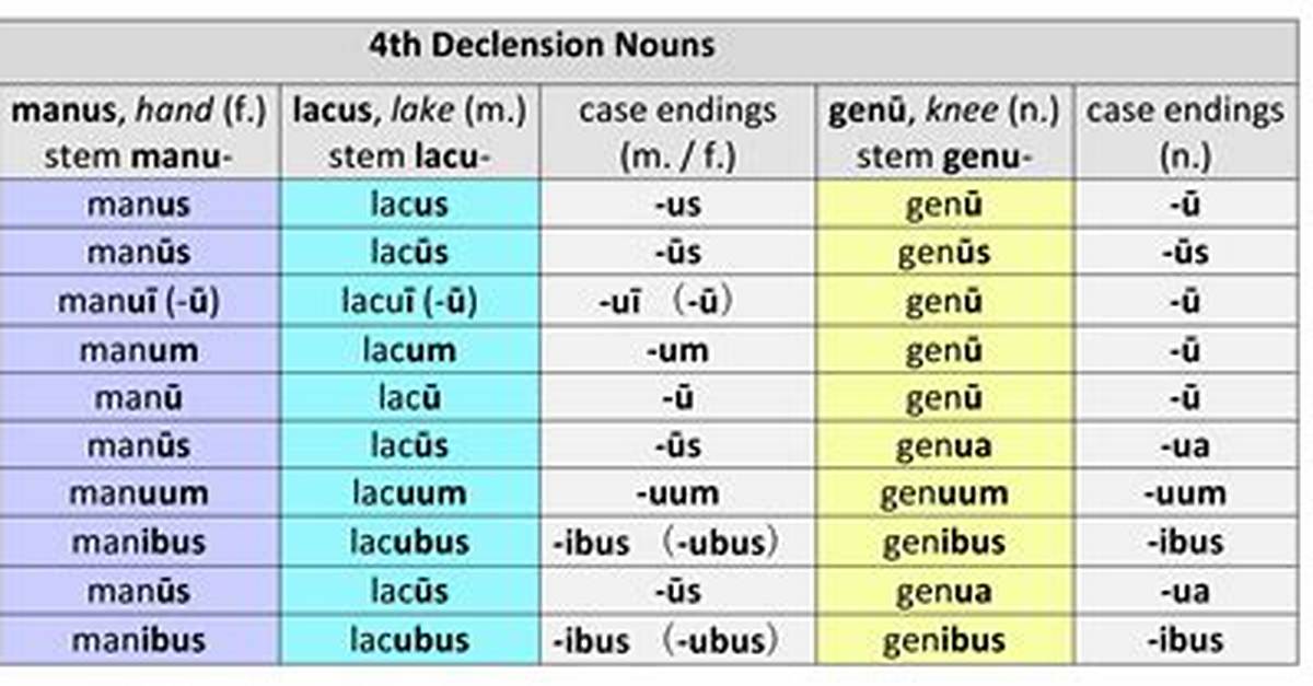 What Declension Is Specus?