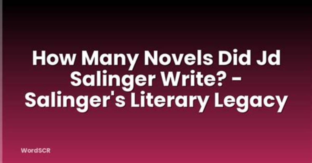 What Did Jd Salinger Write?