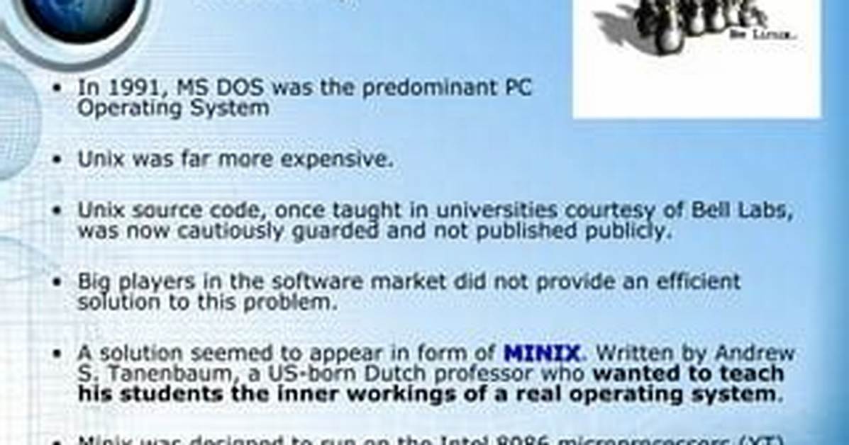 What Did Linux Originally Run on?