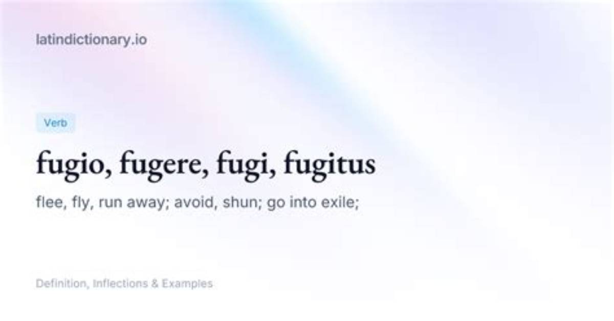 What Do Fugio Mean?