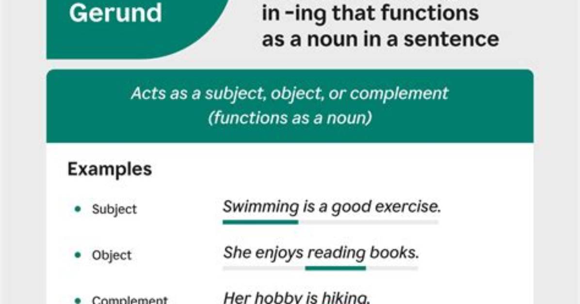 What Do Gerunds Function as?