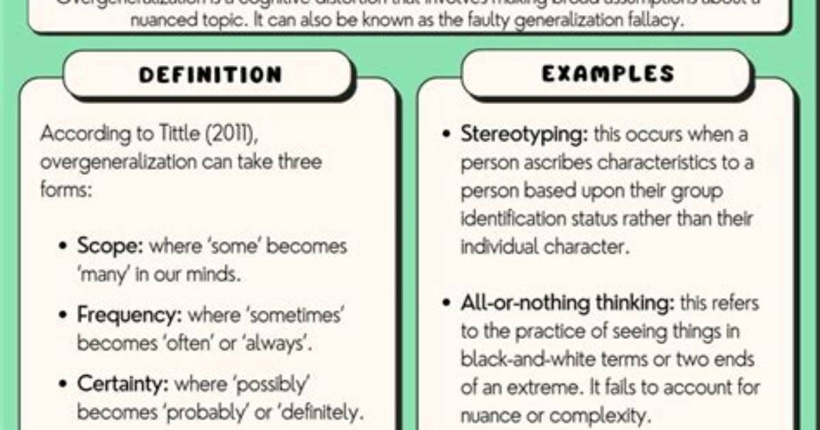 What Do Overgeneralize Meaning?