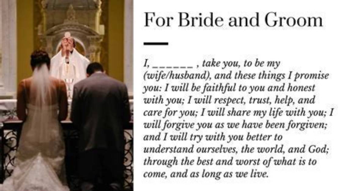 What Do Preachers Say at Weddings?