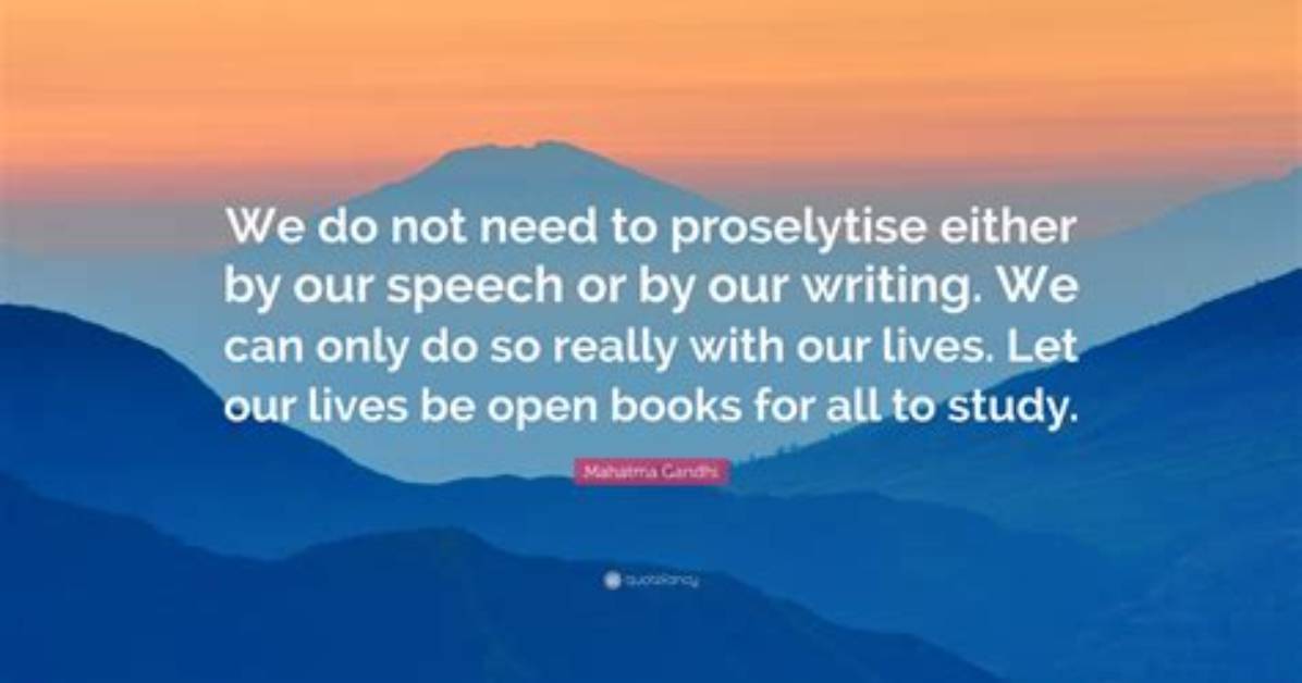 What Do Proselytise Meaning?