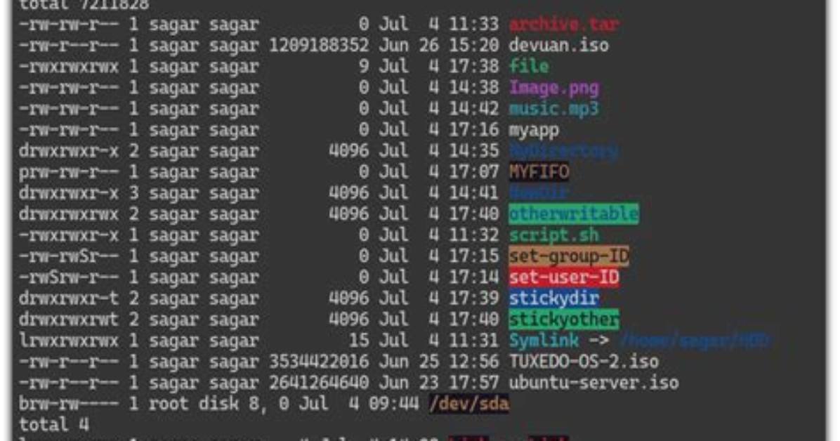 What Do the Colors Mean in Linux Command Line?