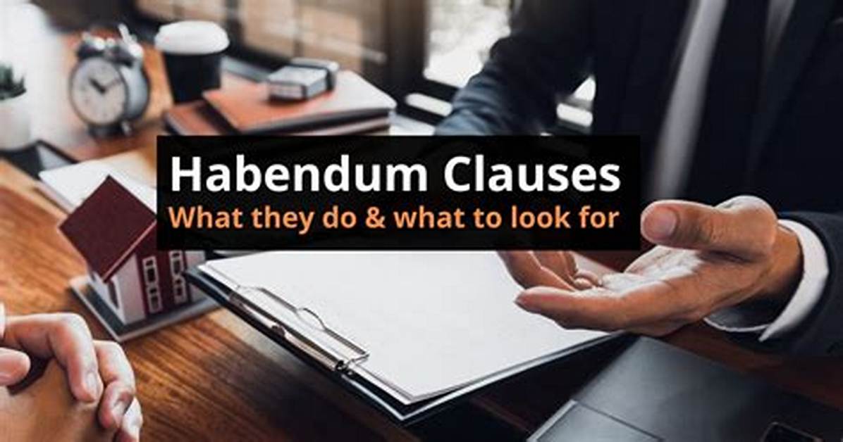 What Do U Mean by Habendum?