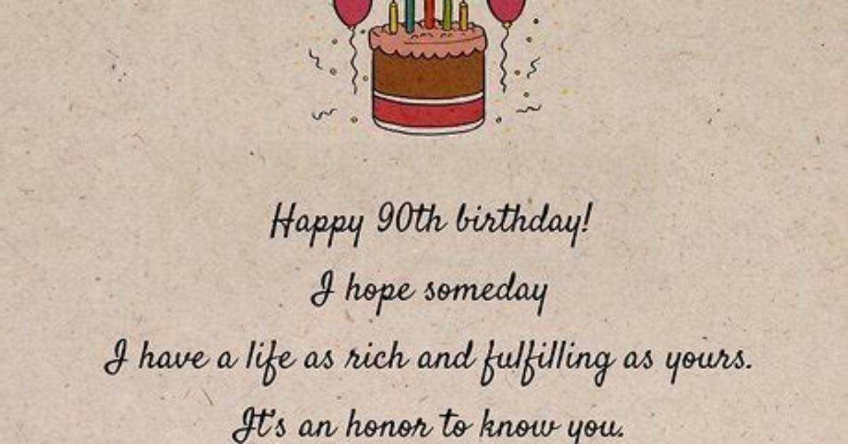 What Do You Write on a 90Th Birthday Cake