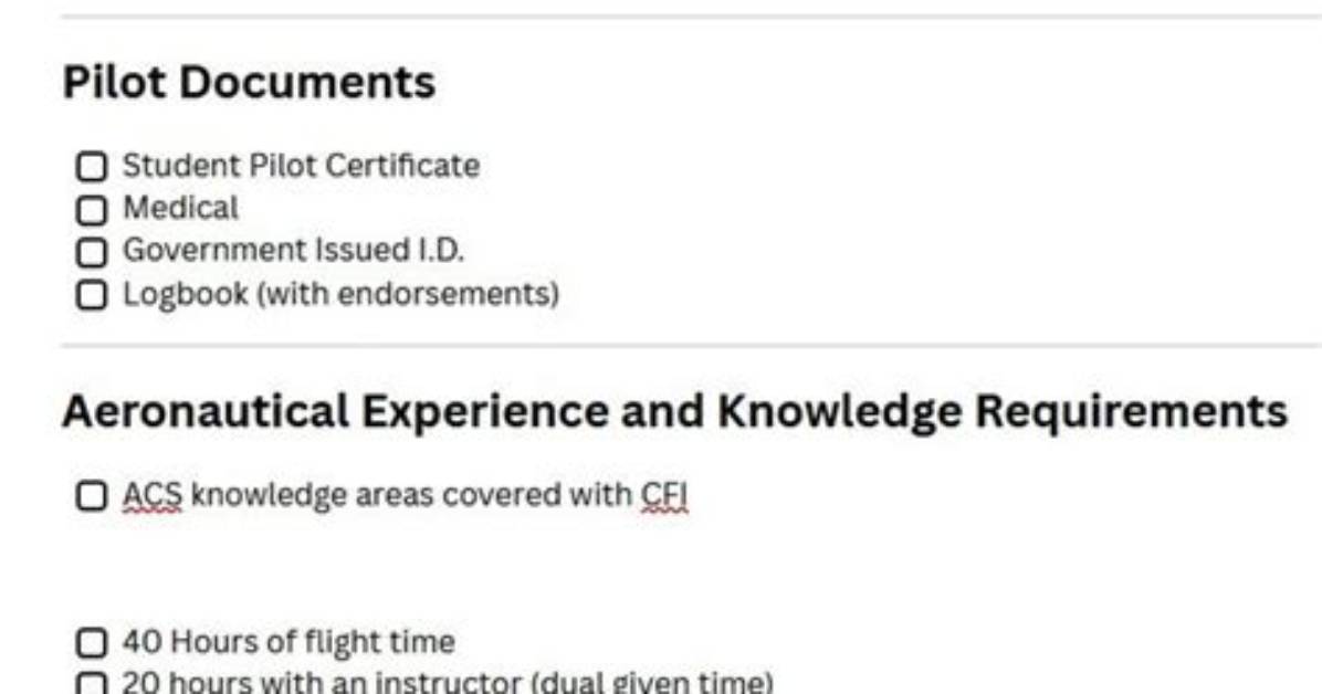 What Documents Must a Private Pilot Carry