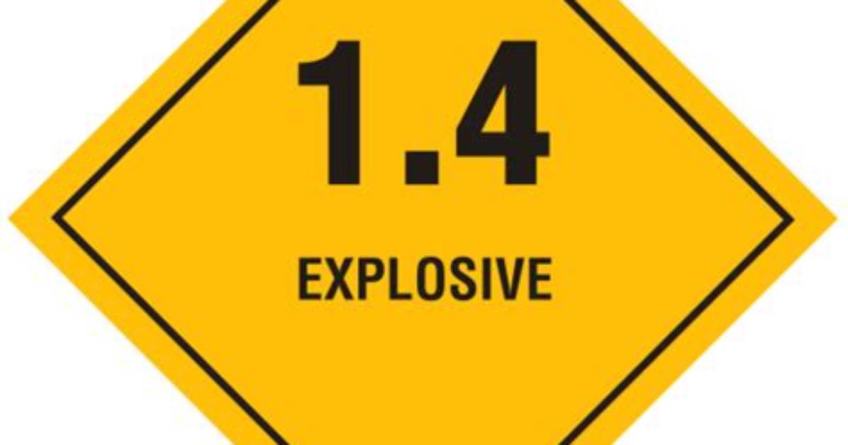 What Does 1.4 Explosive Mean?