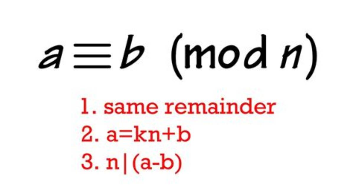 What Does 1 (Mod N) Mean?