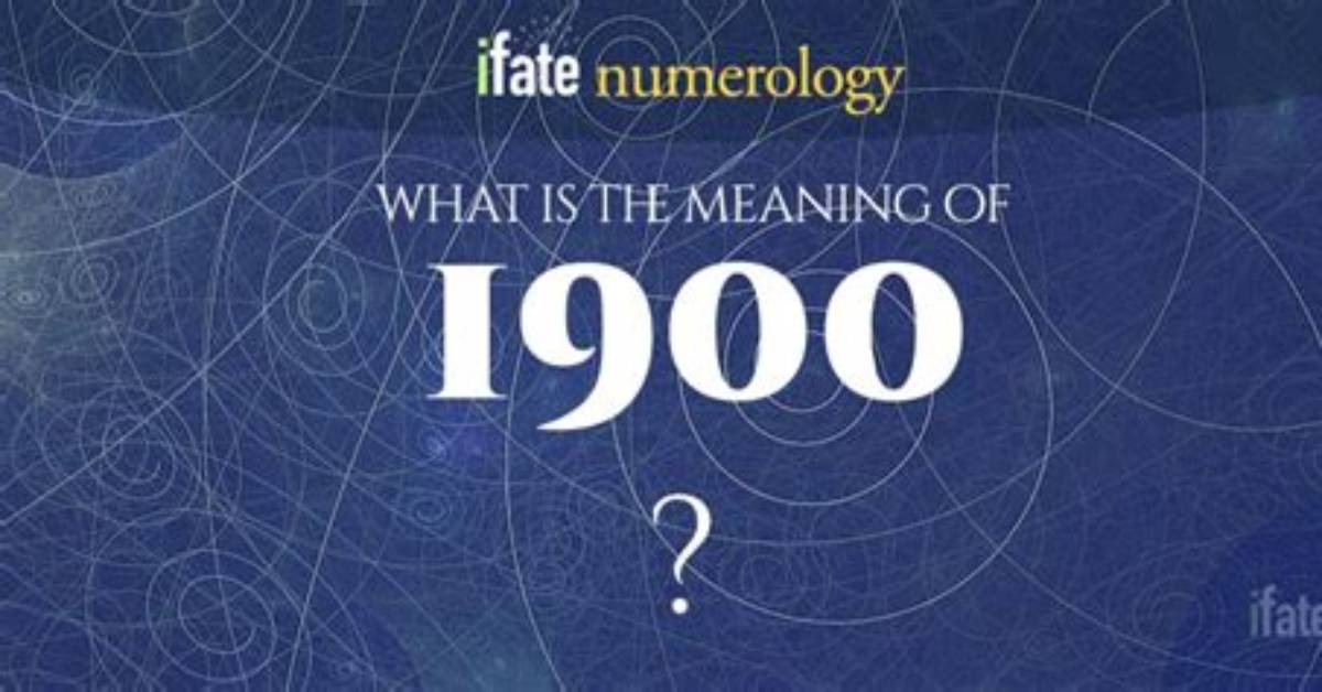 What Does 1900 Mean in Time?