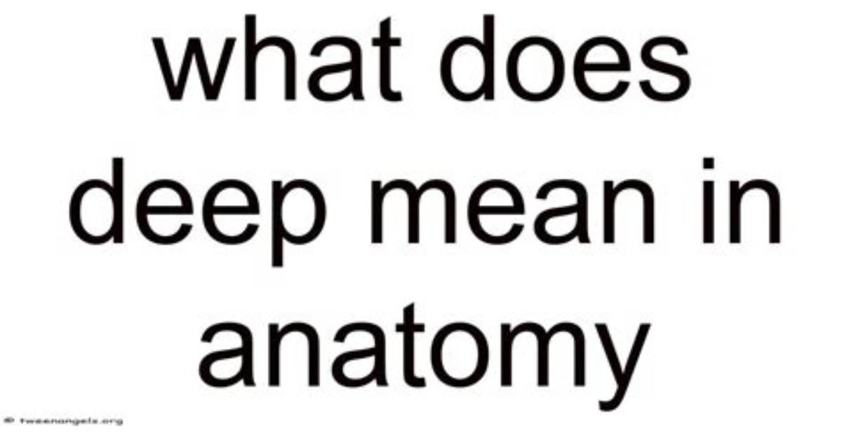 What Does 2 Deep Mean
