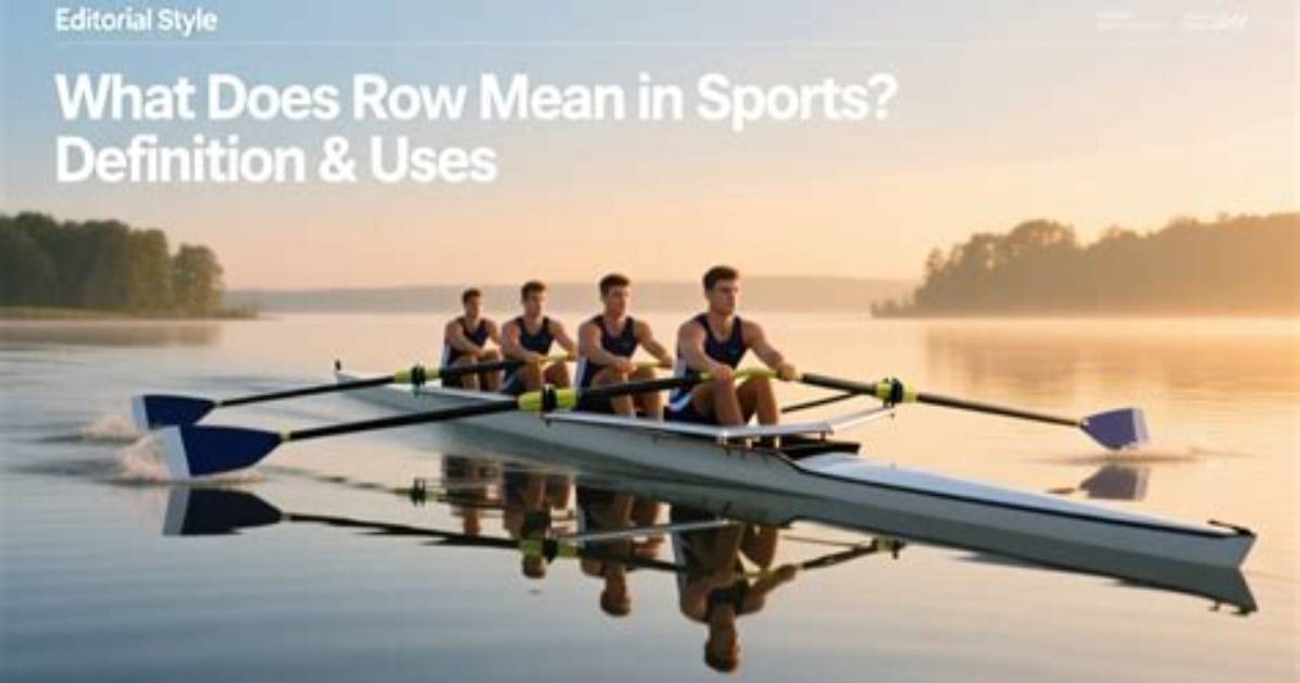 What Does 20 Cal Row Mean