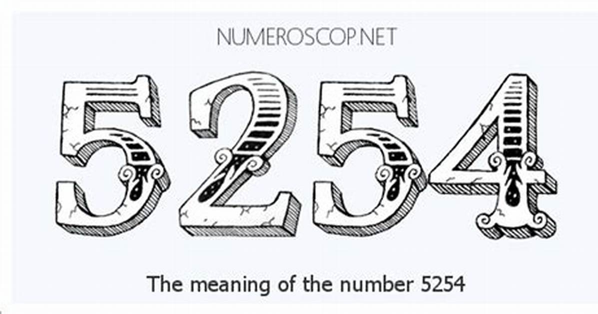 What Does 5254 Mean in Text?