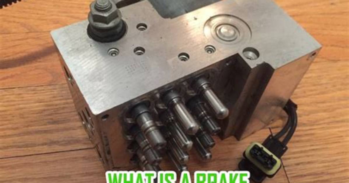 What Does a Brake Valve Do