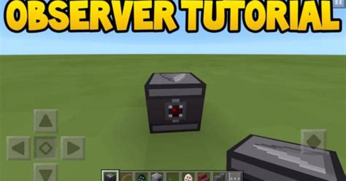 What Does a Observer Do in Minecraft