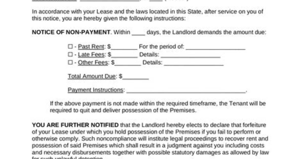 What Does a Pay or Quit Notice Mean