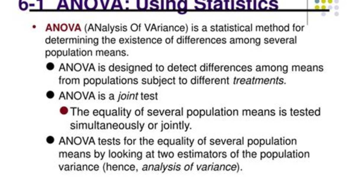 What Does a Significant Manova Mean