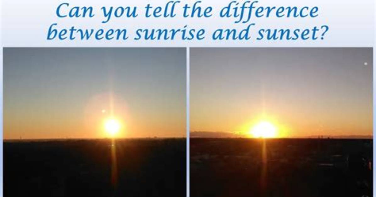 What Does a Sunrise Look Like