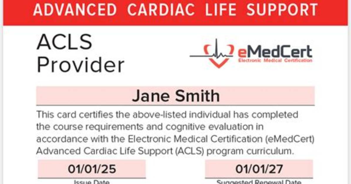 What Does Acls Certification Include?