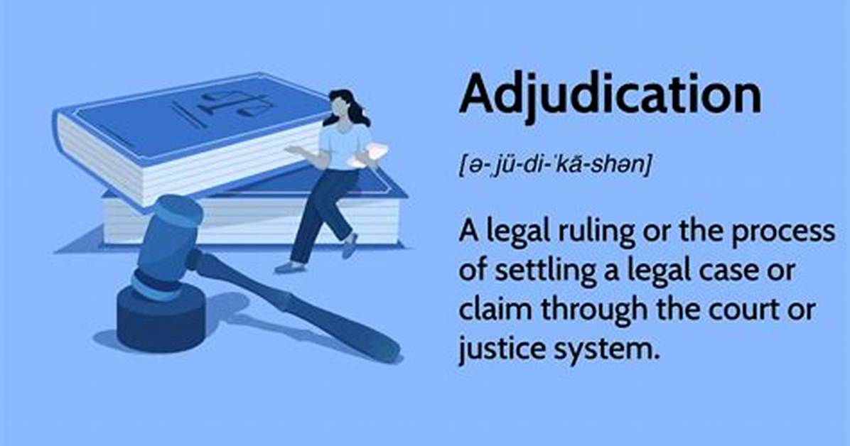 What Does Adjudicated Mean?
