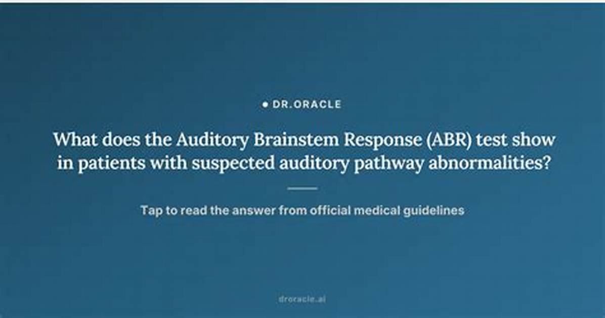 What Does an Abr Test Show