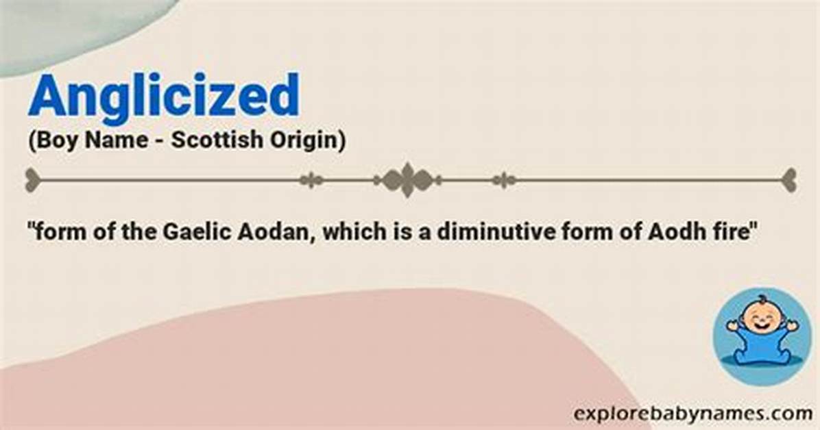 What Does Anglicized Name Mean?