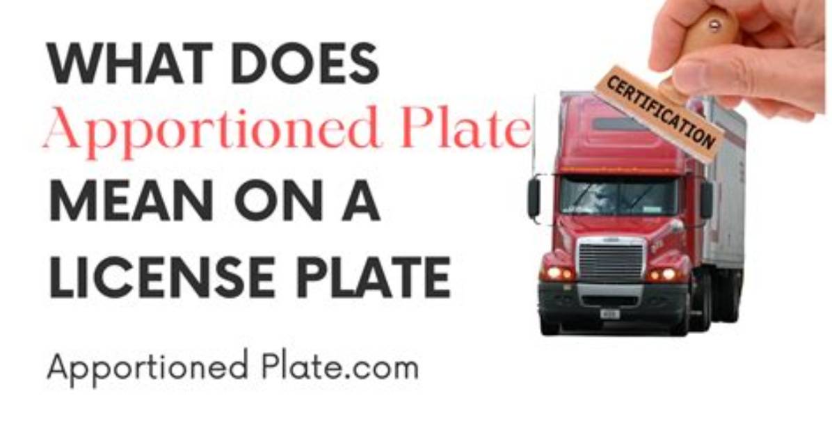 What Does Apportioned Registration Mean?