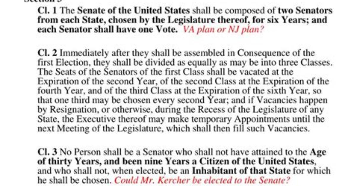 What Does Article 1 Section 3 of the Constitution Mean