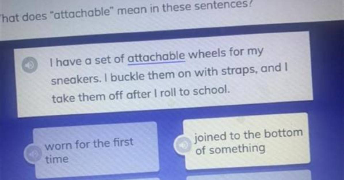 What Does Attachable Mean?