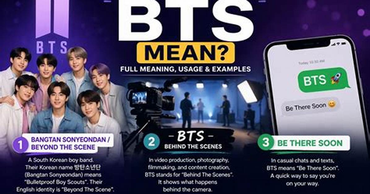 What Does Bts Mean