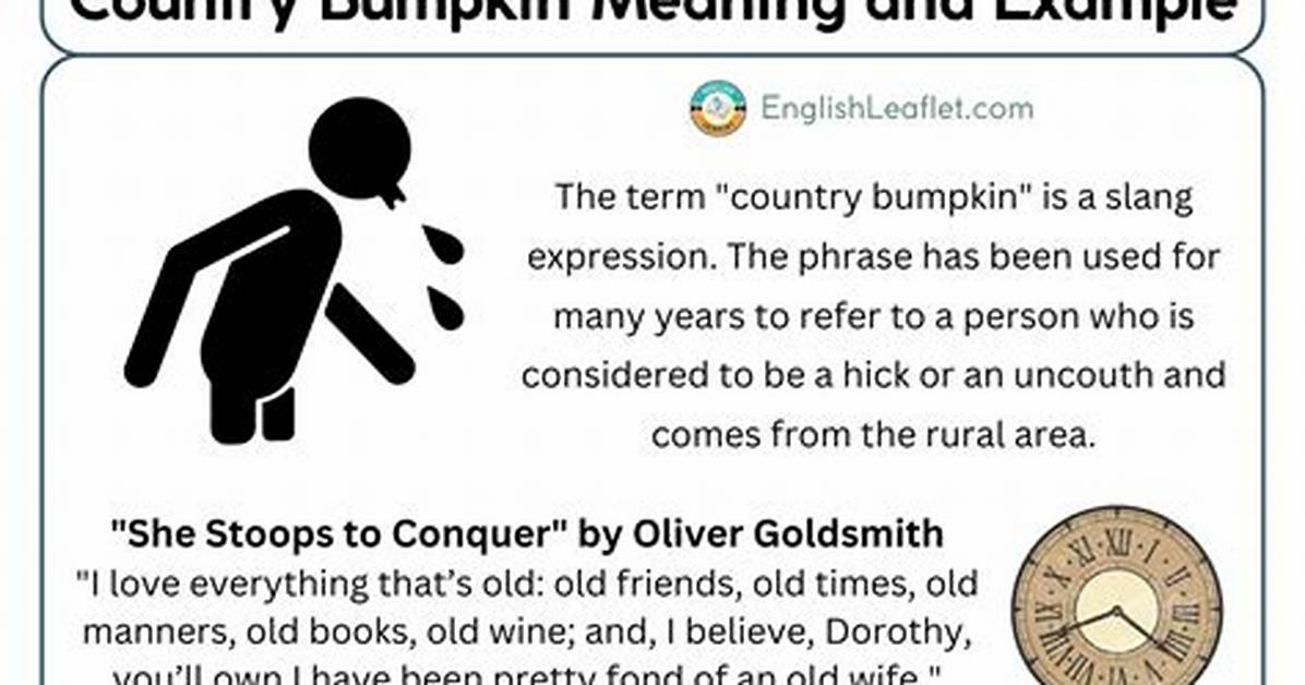 What Does Bumpkin Mean?