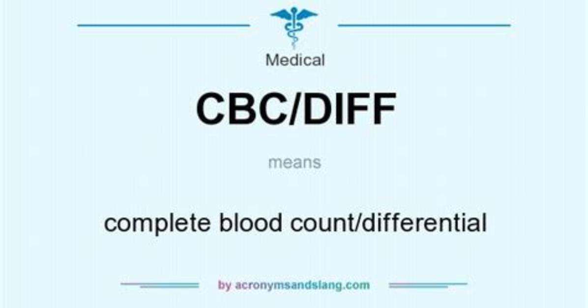 What Does Cbc with Diff Mean