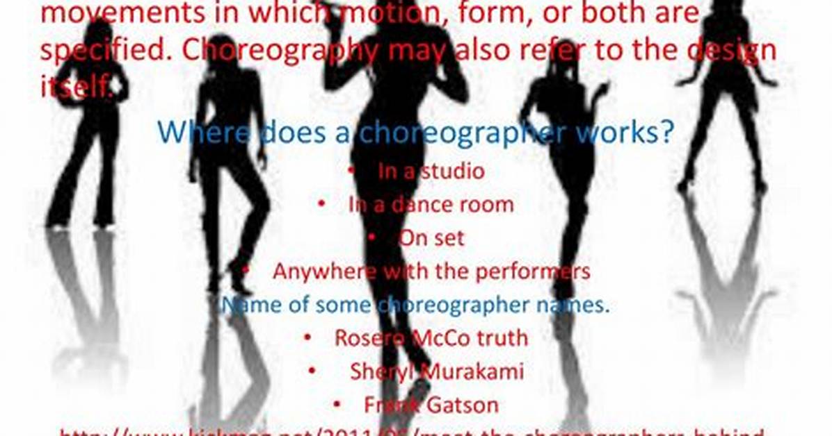 What Does Choreography Mean?
