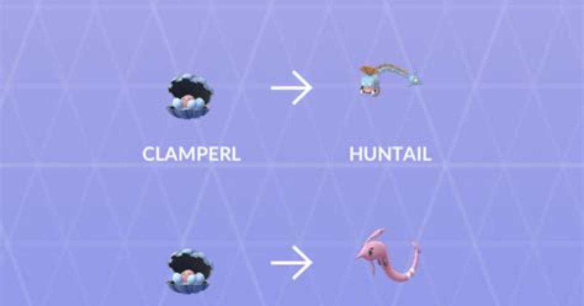 What Does Clamperl Evolve into in Pokemon Go