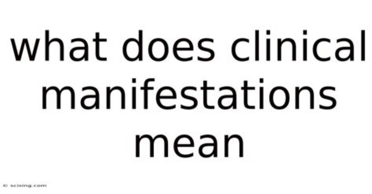 What Does Clinical Mean?