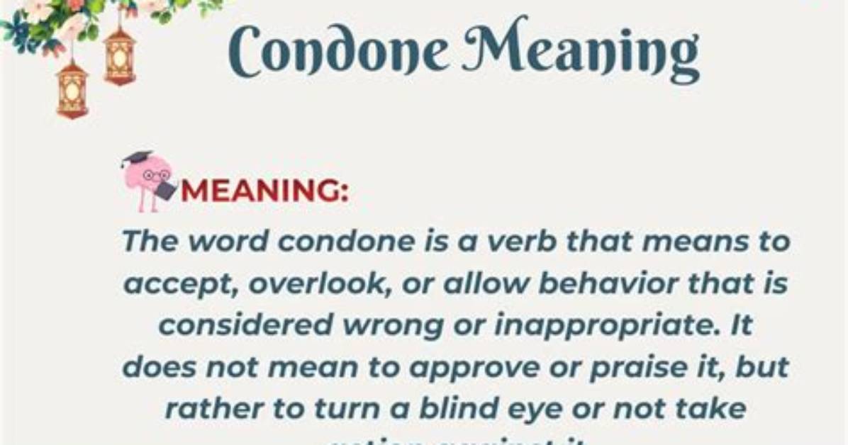 What Does Condone Mean in Mark Schemes?