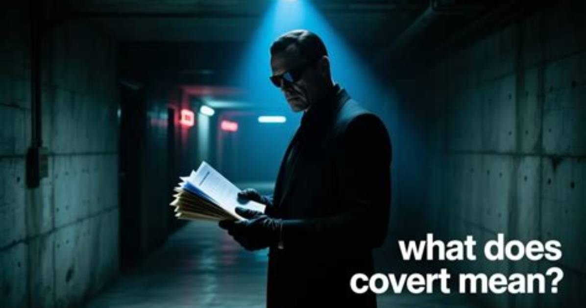 What Does Covert Action Mean?