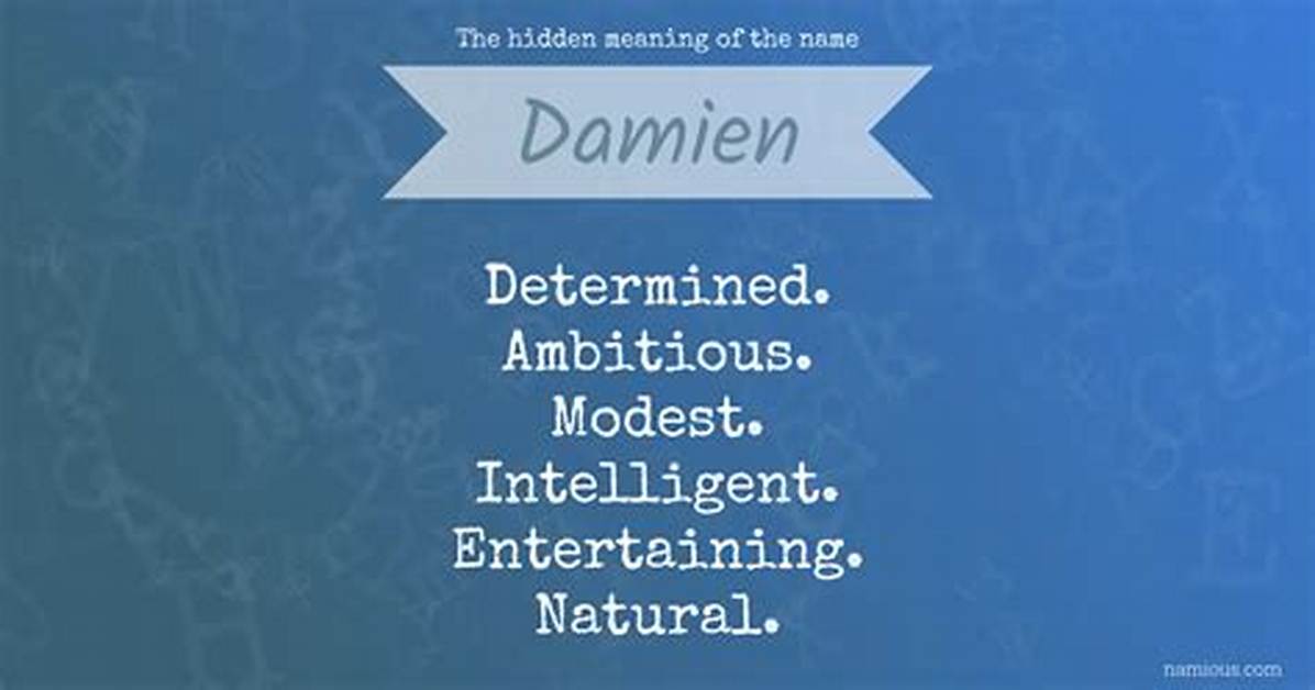 What Does Damien Mean?