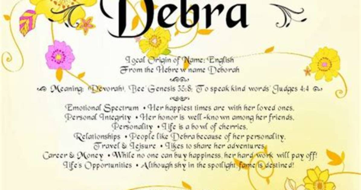 What Does Debra Mean?