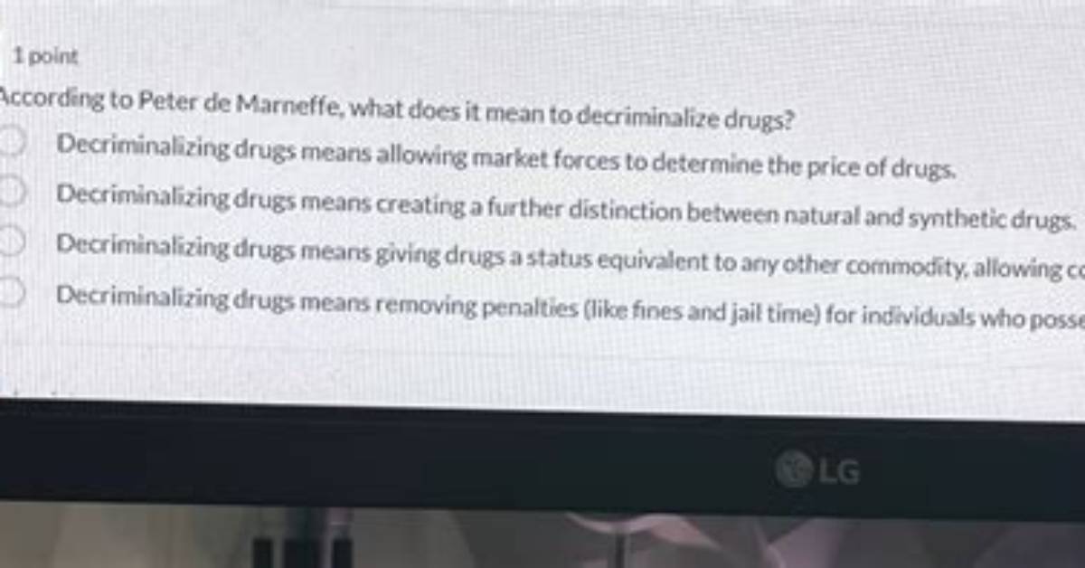What Does Decriminalizing Mean?