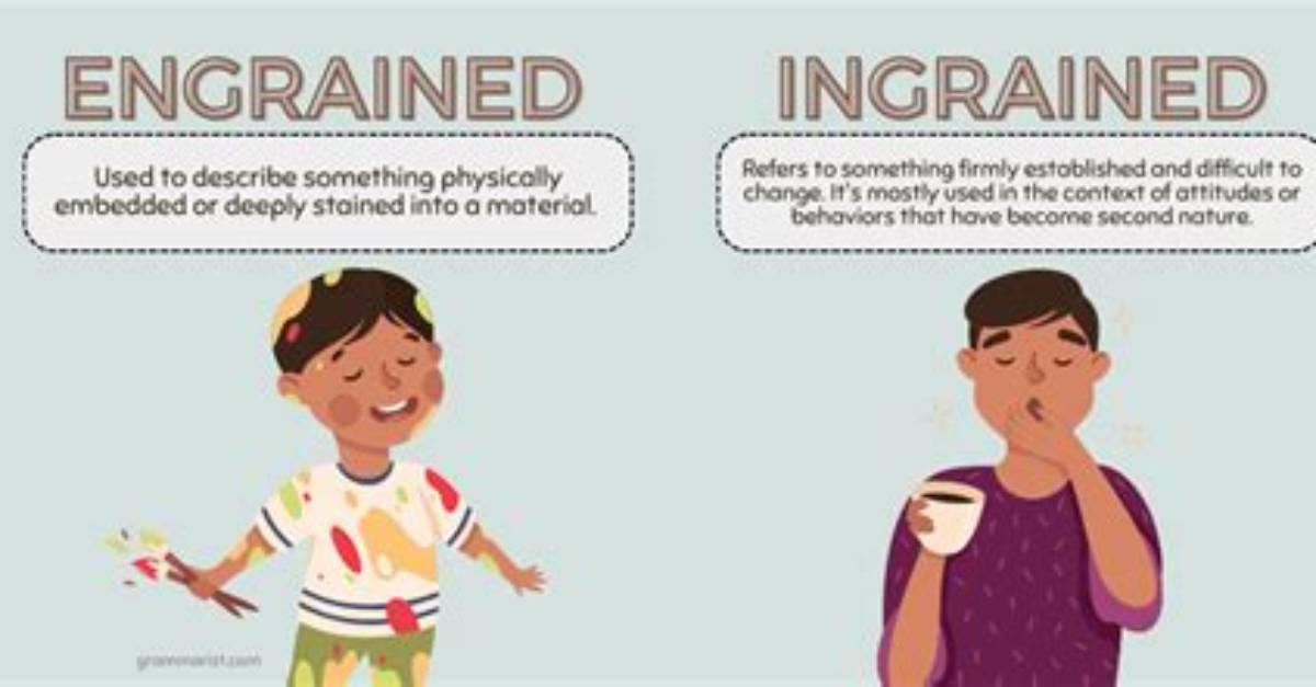 What Does Deeply Ingrained Mean?