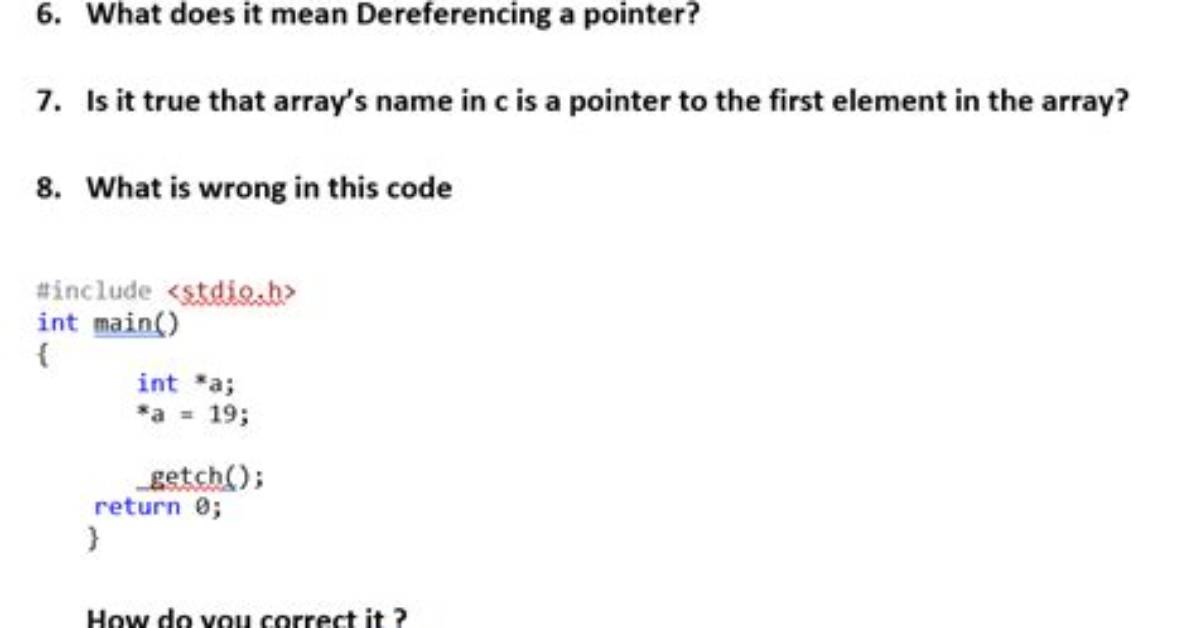What Does "Dereferencing" a Pointer Mean?