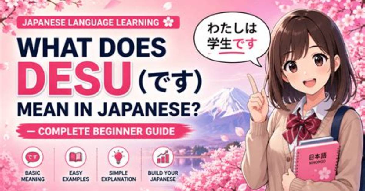 What Does Desu Yo Mean?