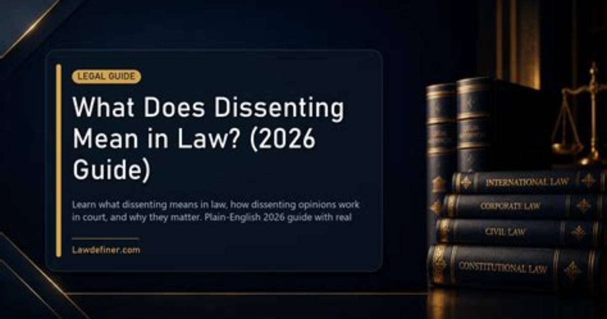 What Does Dissenting Mean?