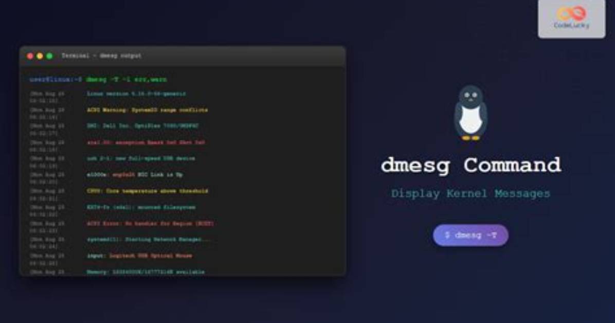 What Does Dmesg Command Do in Linux?